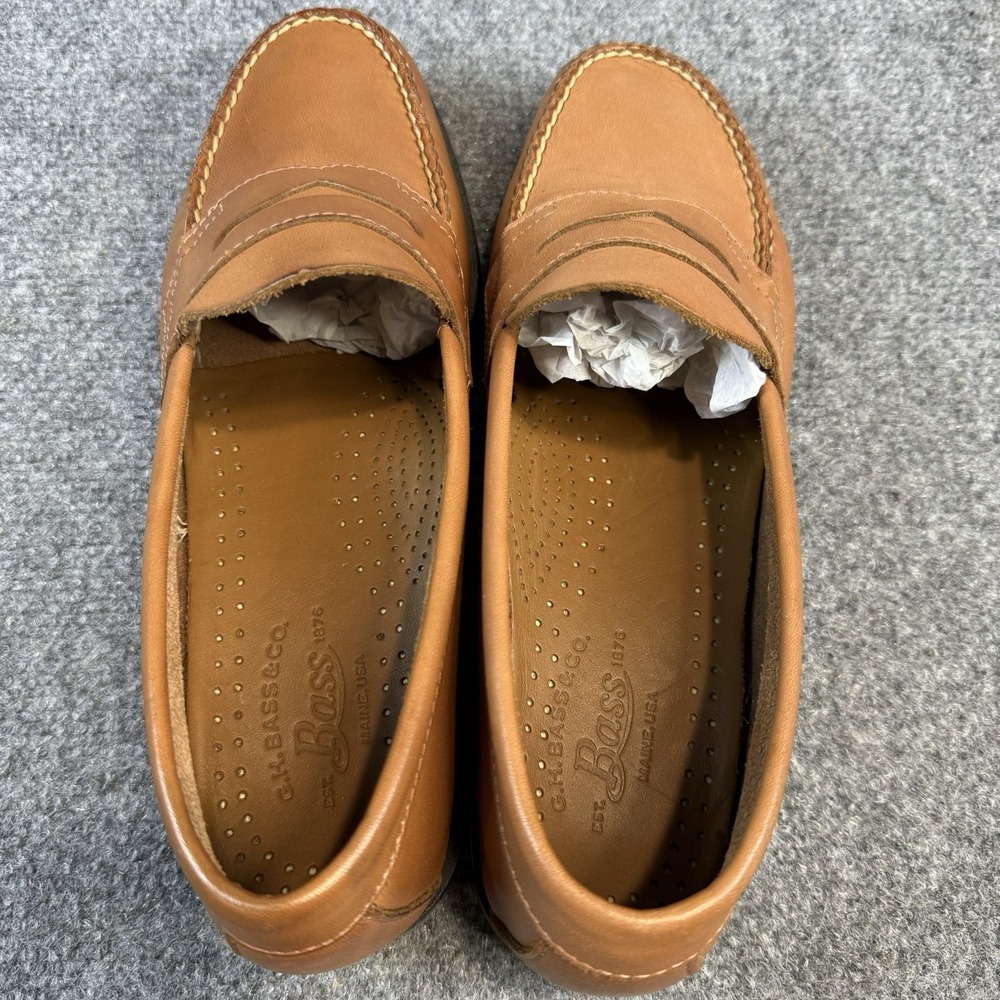 GH Bass Weejuns Larson Penny Loafers Brown Men's 8.5 2E New In Box - Picture 5 of 9